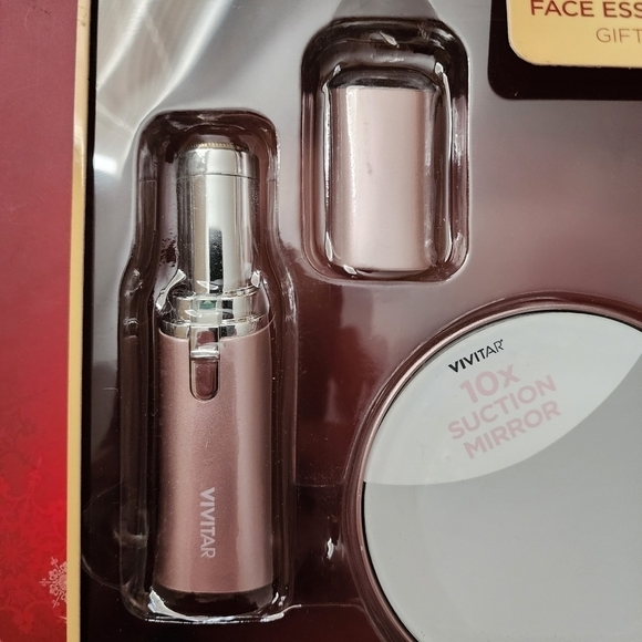 NIB VIVITAR Face Essentials Gift Set Painless Hair Eyebrow Remover Mirror New - Picture 5 of 10